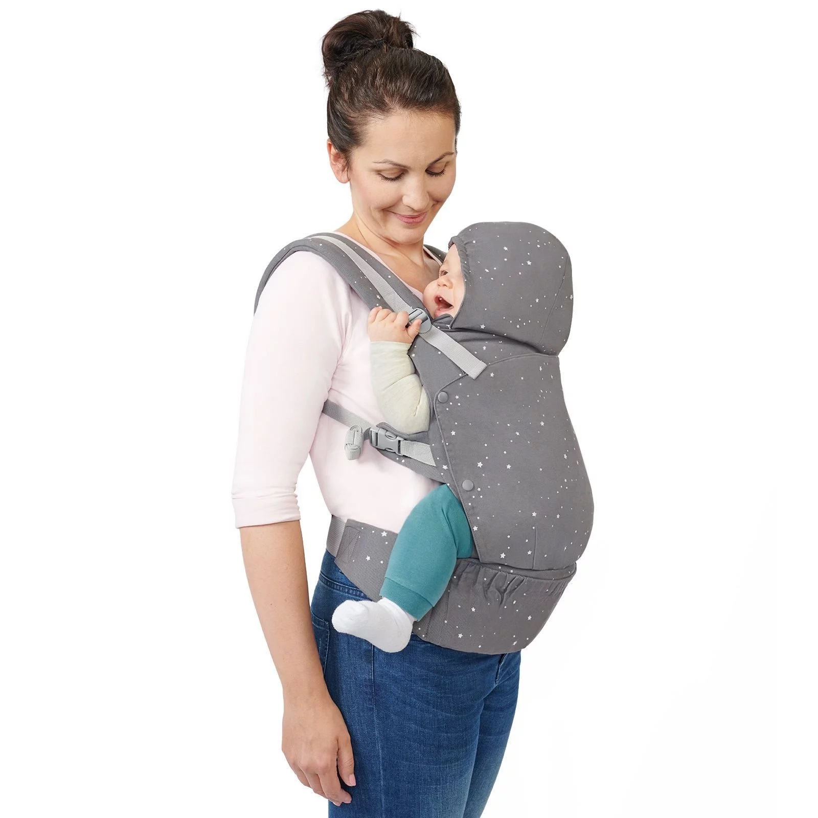 100617-MOCHILA PORTABEBE KINDERKRAFT HUGGY GRIS(0-0)-1