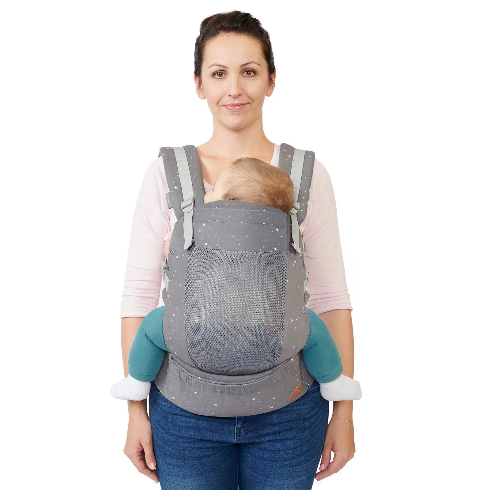 100617-MOCHILA PORTABEBE KINDERKRAFT HUGGY GRIS(0-0)-2