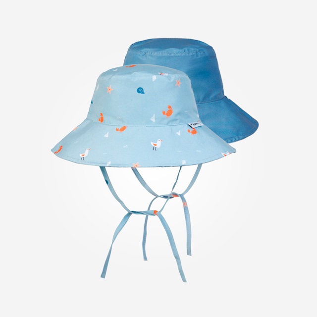 102421-GORRO CON PROTECCION SOLAR 6-18 M AZUL +50UV(0-0)-0
