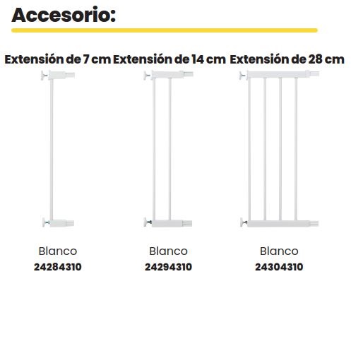 102925-EXTENSION 28 CM BLANCA FLAT - AUTO CLOSE- EASY - ESSENT(6-0)-0