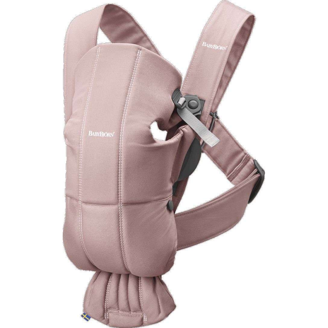 103752-MOCHILA BABYJORN MINI 3-11 KG. WOVEN ROSA PALO(2-0)-0