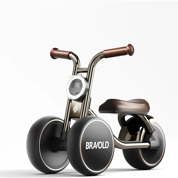 104920-TRICICLO BRAVOLD LITTLE BIKER CHROME NEGRO(0-0)-0