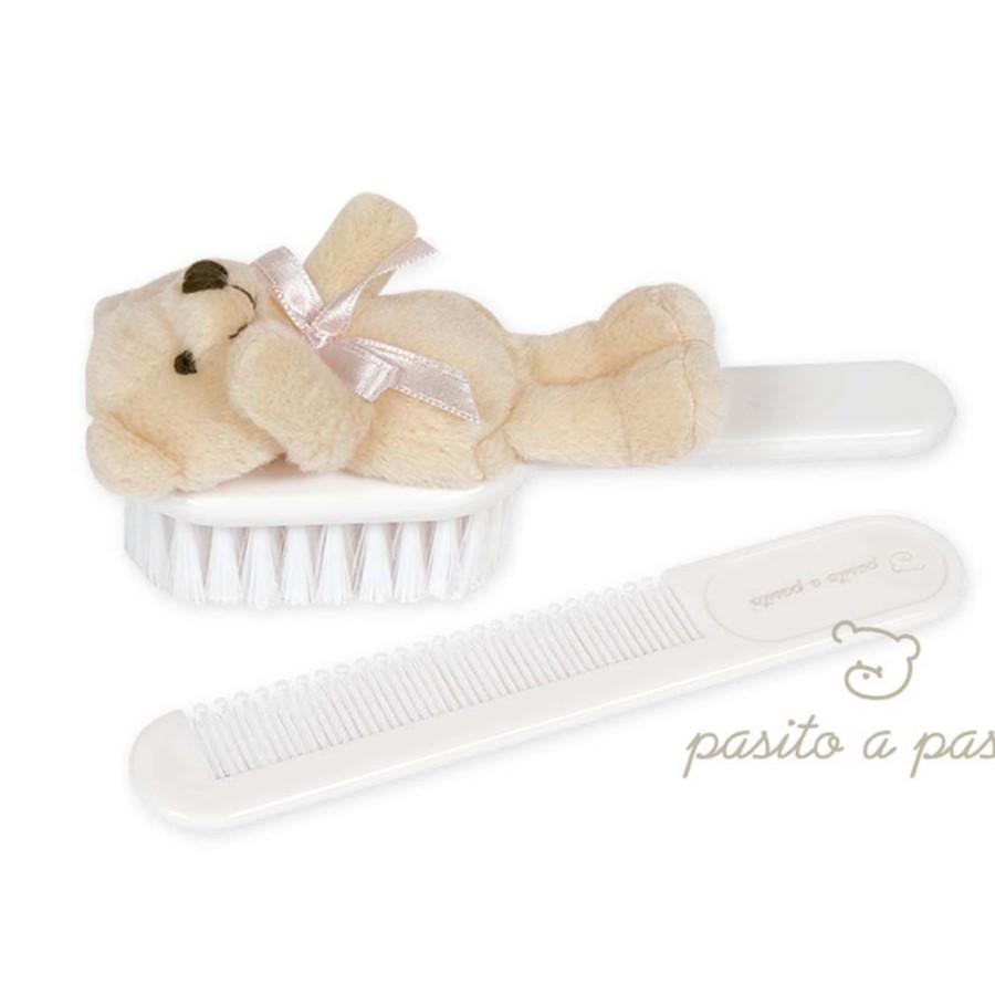 63599-SET CEPILLO + PEINE OSO ROSA(1-0)-0