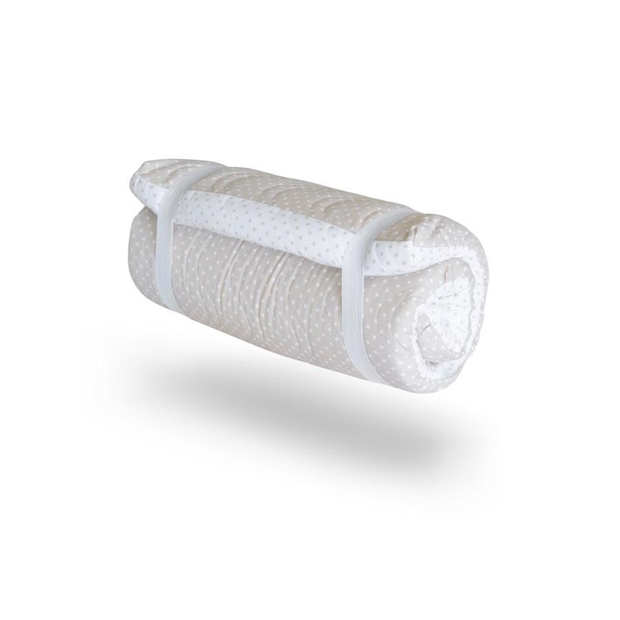 78508-COLCHON CUNA VIAJE  ENROLLABLE BEIG-ESTRELLAS(6-0)-1