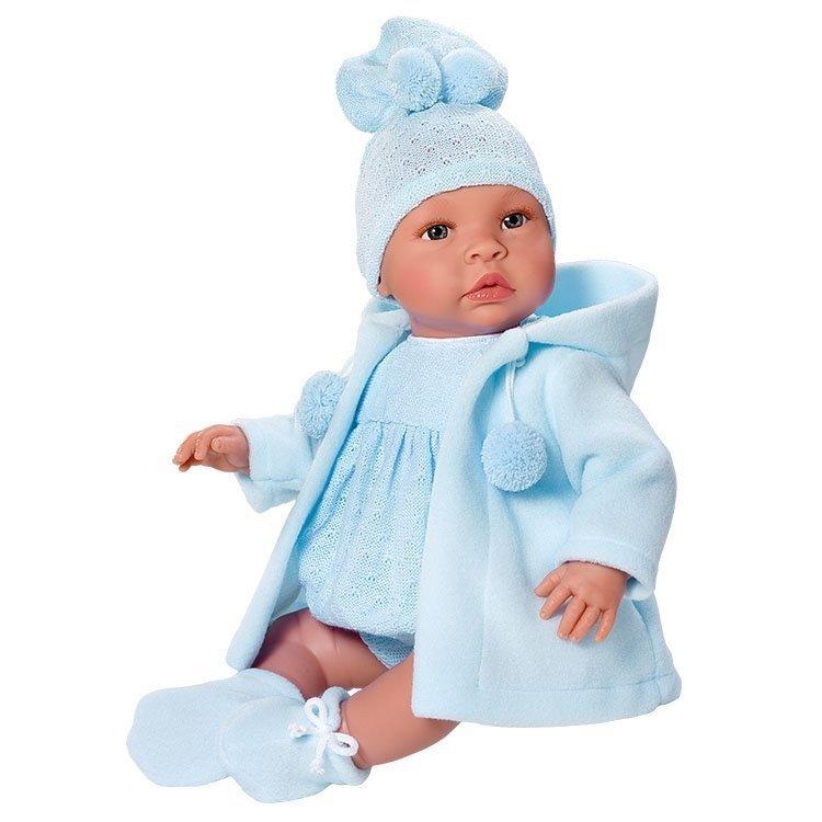 81065-MUÑECO LEO ASI TRENCA AZUL 46 CM.(0-0)-0