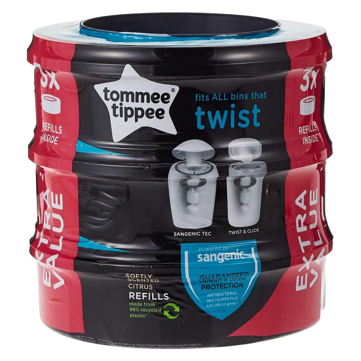 92725-PACK 3 RECAMBIOS CONTENEDOR PAÑALES SANGENIC TWIST CLIC(66-1)-0