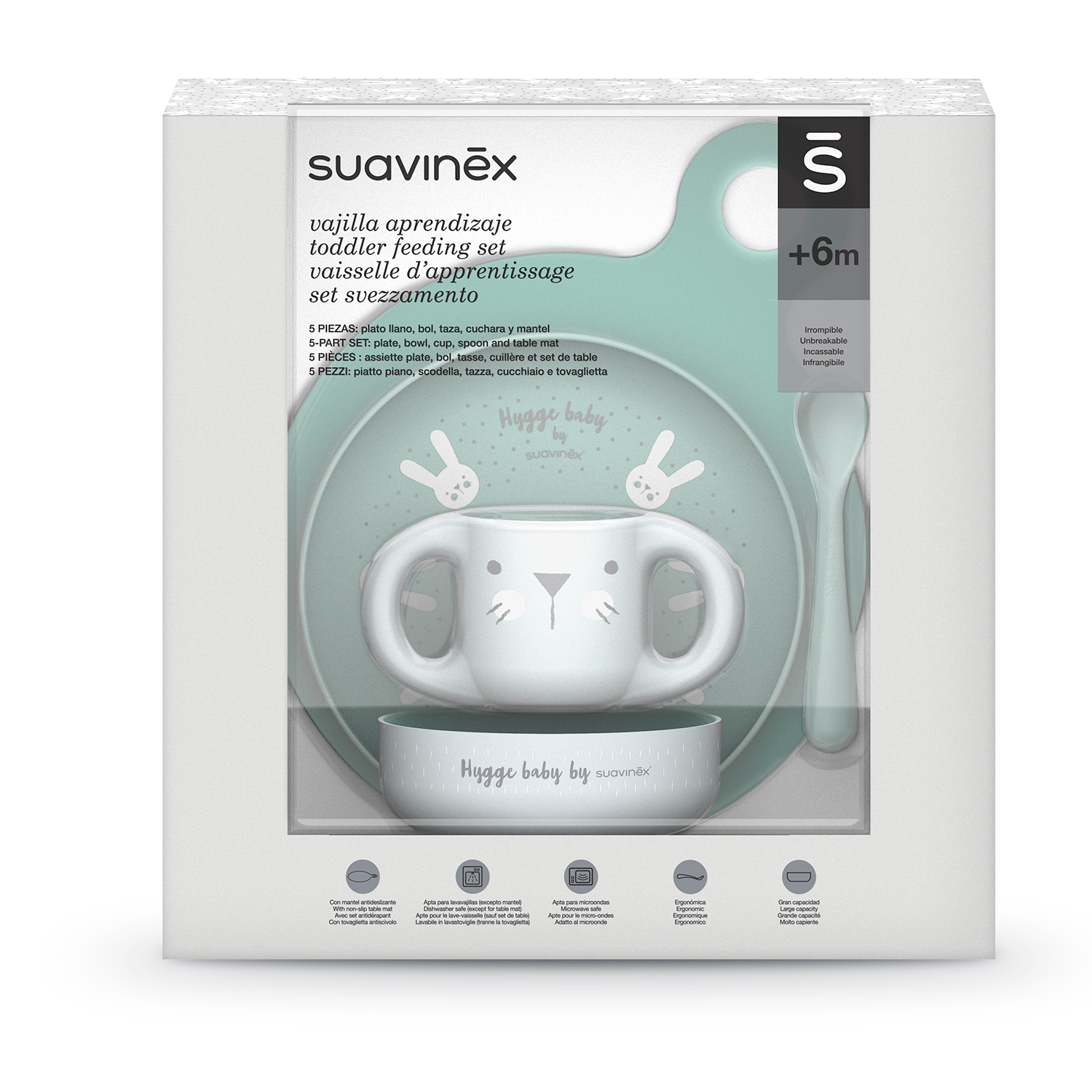 95558-VAJILLA INFANTIL NIÑO +6M SUAVINEX(0-0)-2