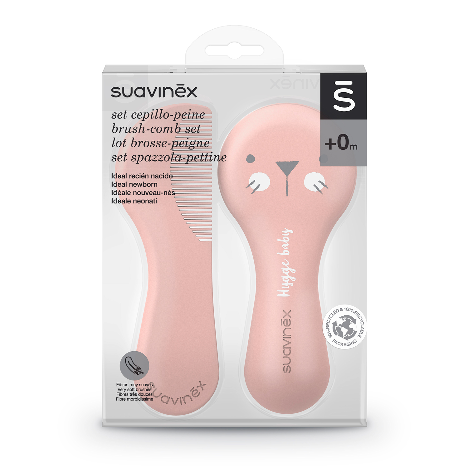 95568-SET CEPILLO Y PEINE ROSA SUAVINEX(0-0)-1