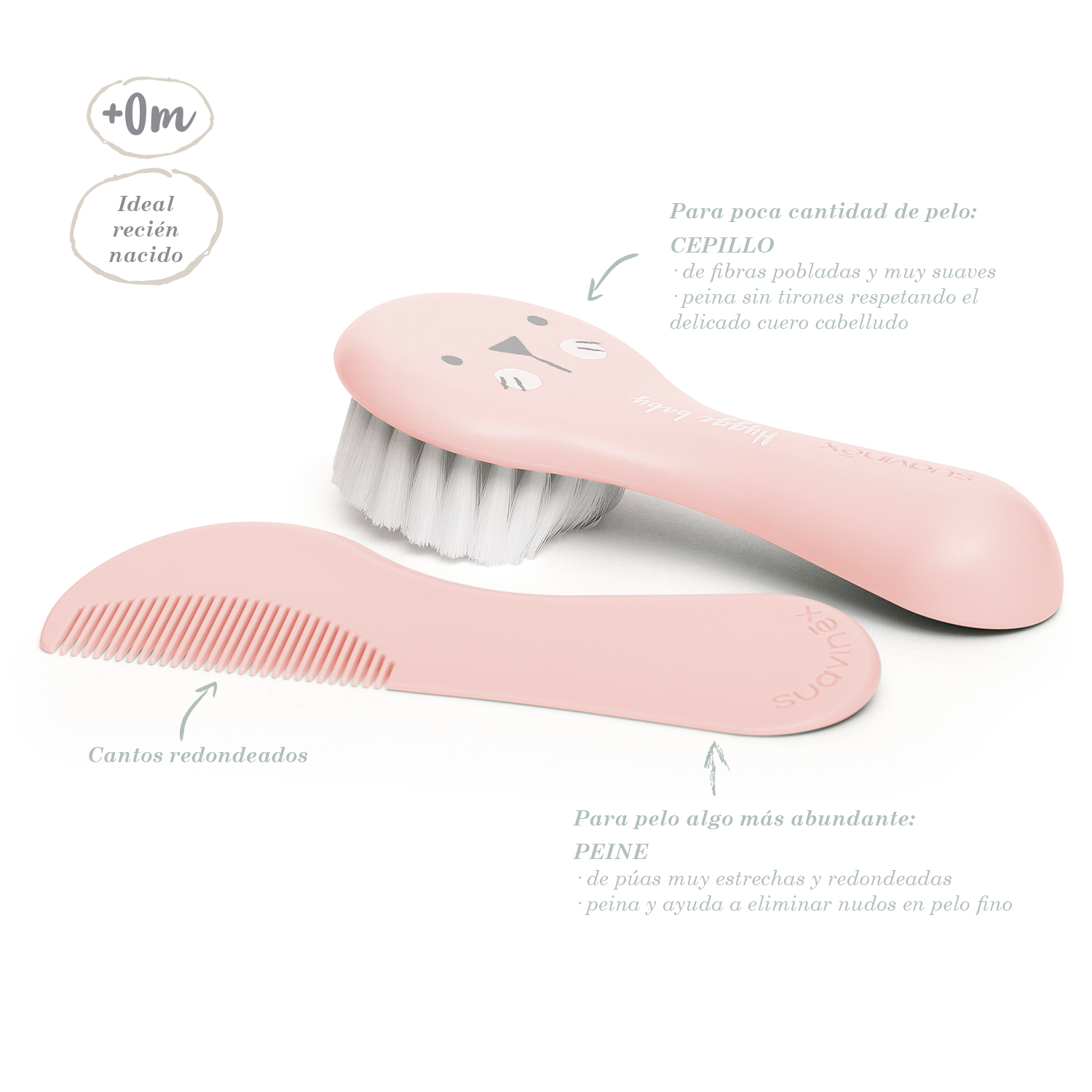 95568-SET CEPILLO Y PEINE ROSA SUAVINEX(0-0)-2