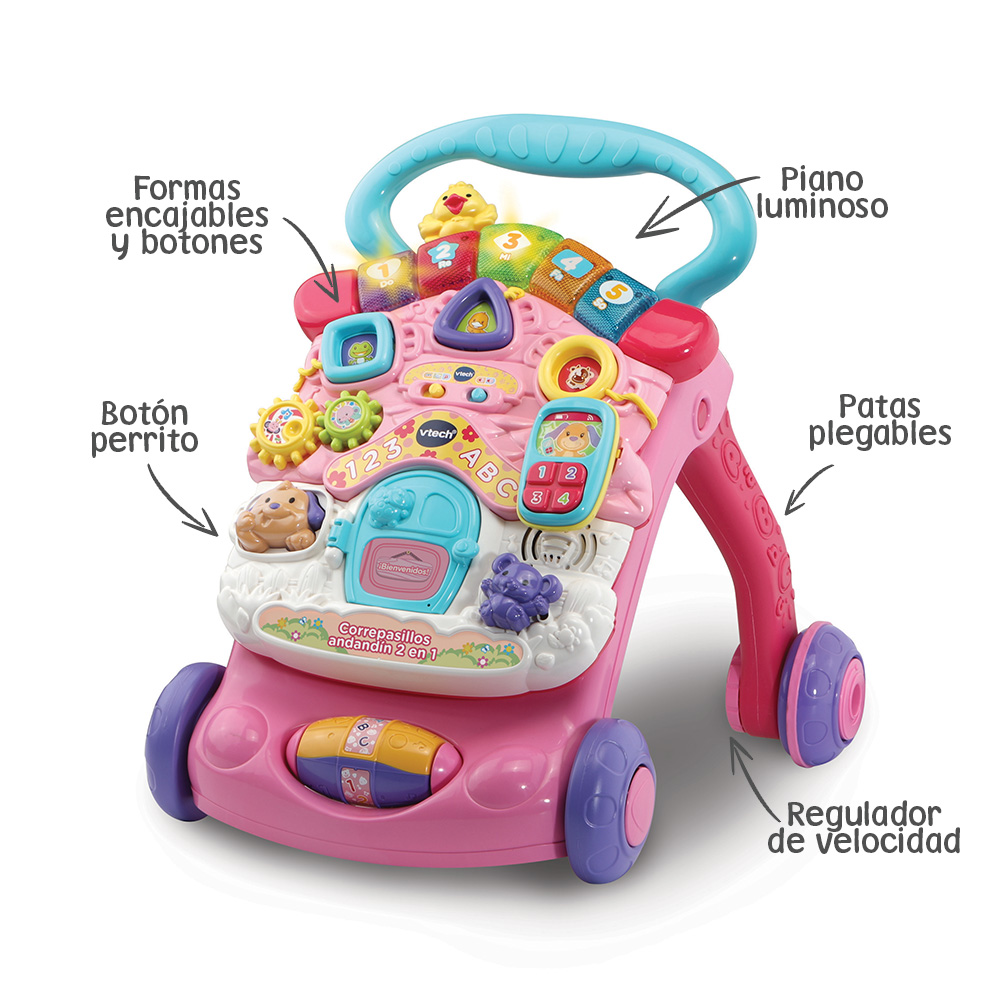 96238-CORREPASILLOS ANDANDIN ROSA VTECH(0-0)-0