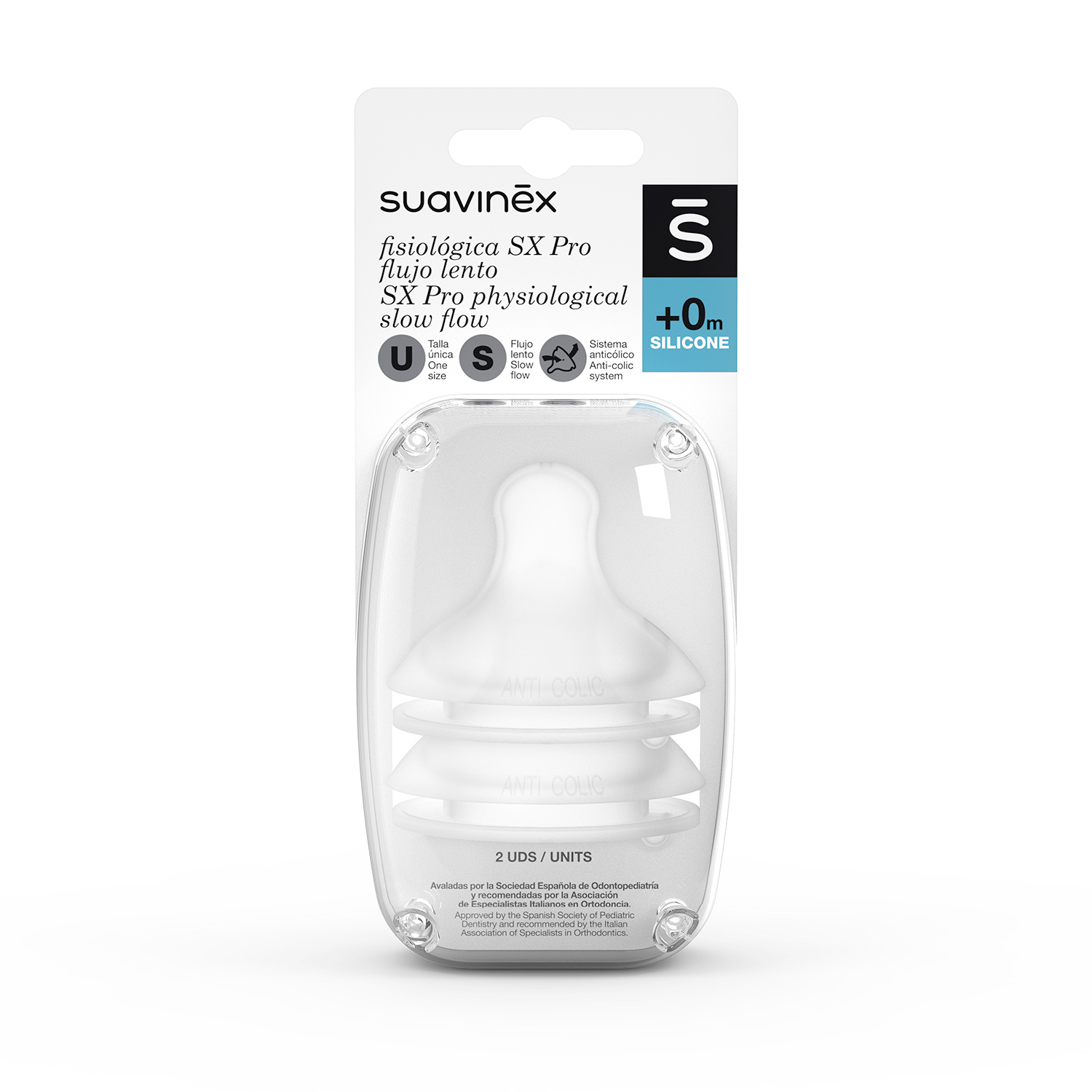 98083-TETINA S SUAVINEX FISIOLOGICA SILICONA  2 UDS.(3-0)-0