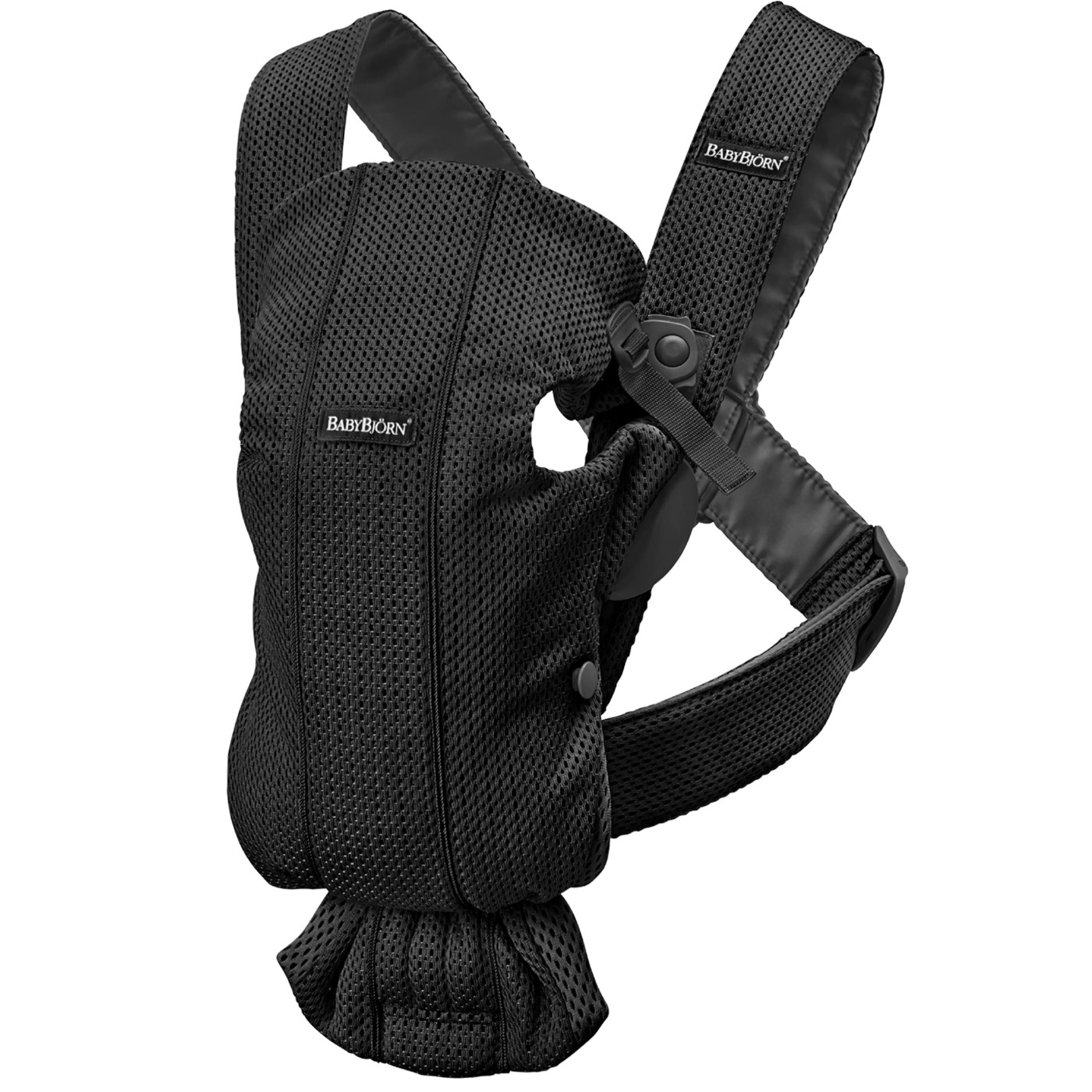 99132-MOCHILA PORTABEBE MINI NEGRO MESH(2-0)-0